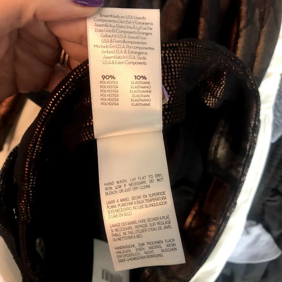 MOTHER The High Waisted Seamless Looker Ankle Slither Black Snake Size 29 NEW - Picture 11 of 12